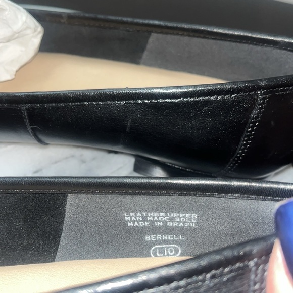 NWOB Enzo Angiolini "Bernell" Side Buckle Loafers Black Sz 8.5M - Picture 6 of 9